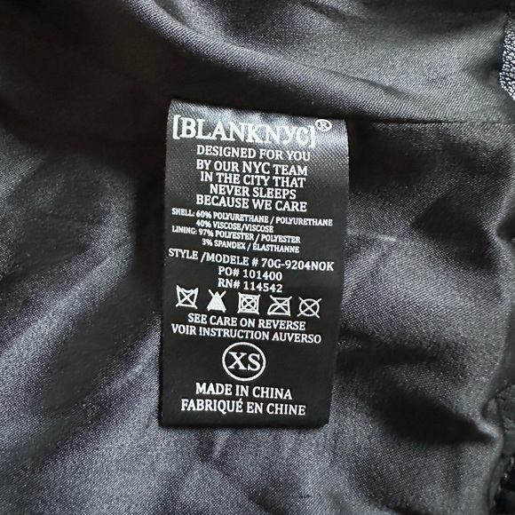 Blank NYC Faux Leather Moto Jacket - Picture 4 of 9